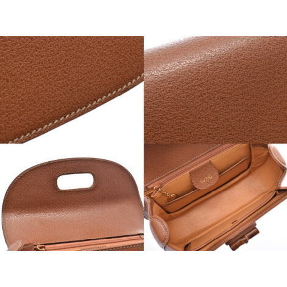 Gucci Bamboo Handbag Brown Calf Strap - Picture 8 of 12